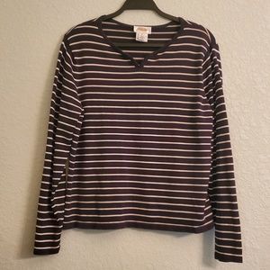 TALBOTS Striped Top